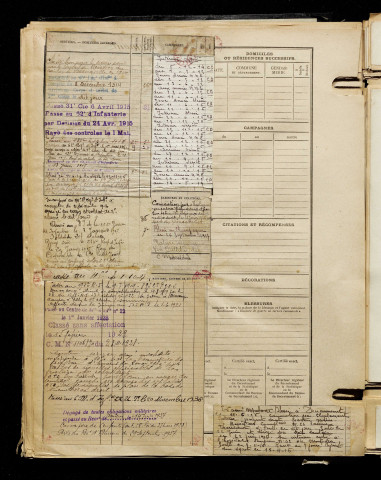 Dumont, Charles Emile Placide, né le 13 décembre 1891 à Brucamps (Somme), classe 1911, matricule n° 1302, Bureau de recrutement d'Abbeville