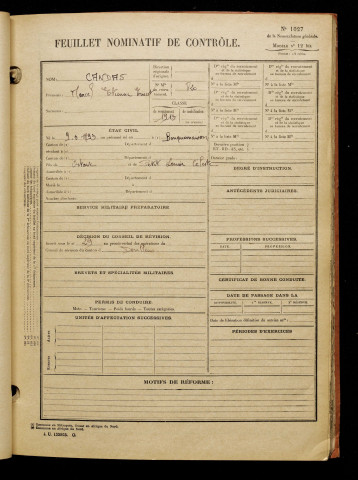 Candas, Marcel Etienne Ernest, né le 09 mars 1893 à Bouquemaison (Somme), classe 1913, matricule n° 820, Bureau de recrutement d'Abbeville