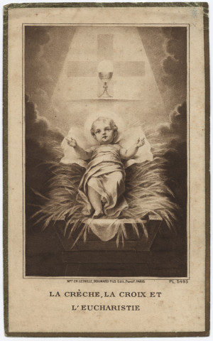 La Crèche, La Croix et L'Eucharistie. l'Enfant Jésus