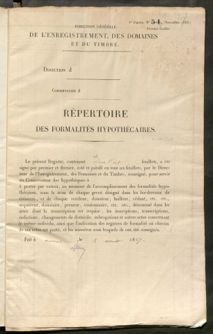 Répertoire des formalités hypothécaires, du 04/04/1891 au 22/07/1891, registre n° 306 (Péronne)