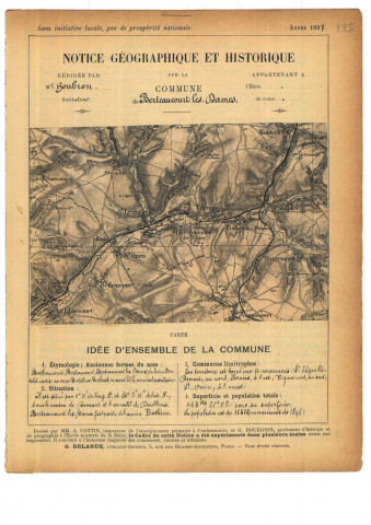 Berteaucourt-les-Dames : notice historique et géographique sur la commune
