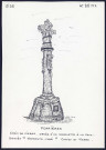 Ferrières (Oise) : croix de pierre - (Reproduction interdite sans autorisation - © Claude Piette)