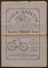 Cyclo-Gazette. Organe sportif hebdomadaire indépendant, numéro 8