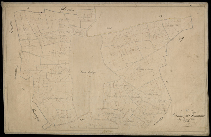 Plan du cadastre napoléonien - Fescamps : Chef-lieu (Le), B1