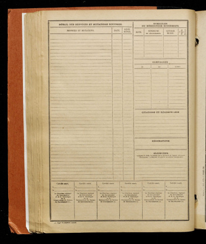 Ducrocq, Robert Rémi Michel, né le 20 mai 1893 à Brévillers (Somme), classe 1913, matricule n° 851, Bureau de recrutement d'Abbeville