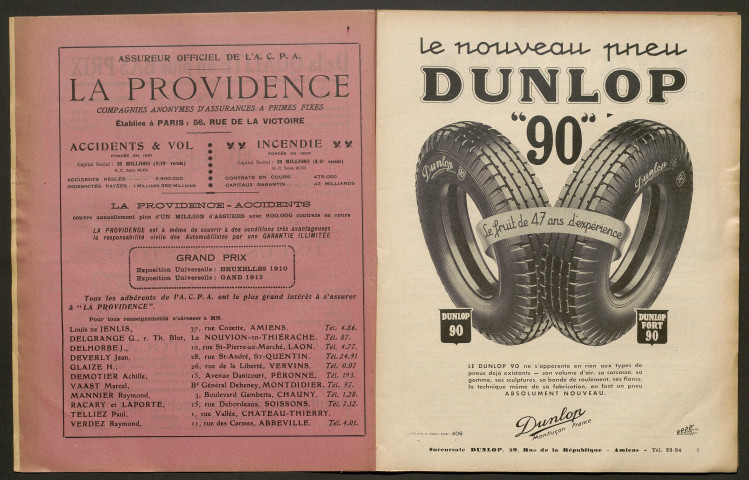 L'Automobile au Pays Picard. Revue mensuelle de l'Automobile-Club de Picardie et de l'Aisne, 283, avril 1935