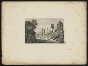 Vue des ruines du château de Picquigny