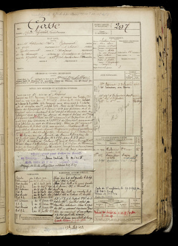 Gosse, Henri Théophile Louis, né le 16 septembre 1890 à Ribemont (Aisne), classe 1910, matricule n° 297, Bureau de recrutement d'Abbeville