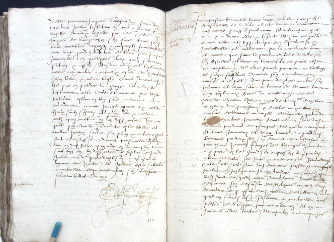 Etude de Me François De Saint-Fuscien à Amiens (étude n°26). Minutes de l'année 1586