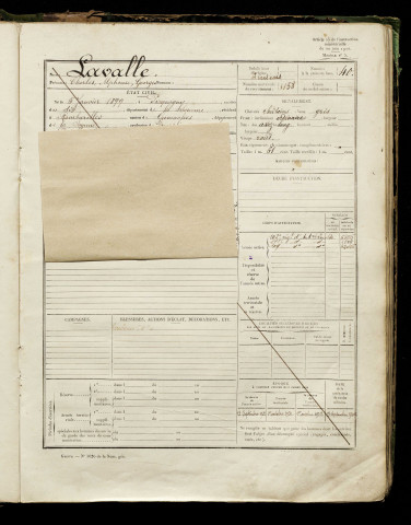Lavalle, Charles Alphonse Georges, né le 05 janvier 1899 à Picquigny (Somme), classe 1918, matricule n° 1158, Bureau de recrutement d'Abbeville