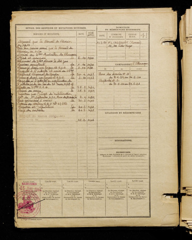 Bontemps, Joseph Octave Eugène, né le 26 décembre 1898 à Flixecourt (Somme), classe 1918, matricule n° 13, Bureau de recrutement d'Amiens