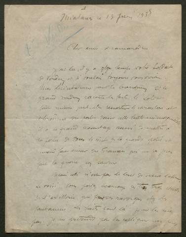 Témoignage de Peytavin, Ange (Brancardier - Abbé) et correspondance avec Jacques Péricard