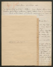 Témoignage de Allaire, Jean-Baptiste et correspondance avec Jacques Péricard