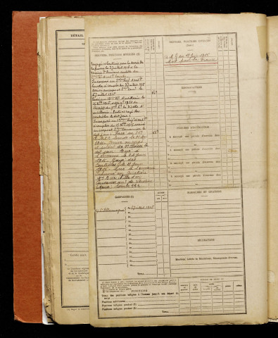 Brousselle, Raymond Paul Léon, né le 14 mars 1897 à Oresmaux (Somme), classe 1917, matricule n° 287, Bureau de recrutement d'Amiens