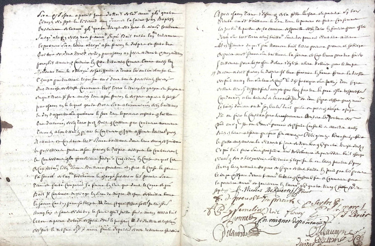 Etude de Me Jean Duval à Amiens (étude n°8). Minutes de l'année 1692