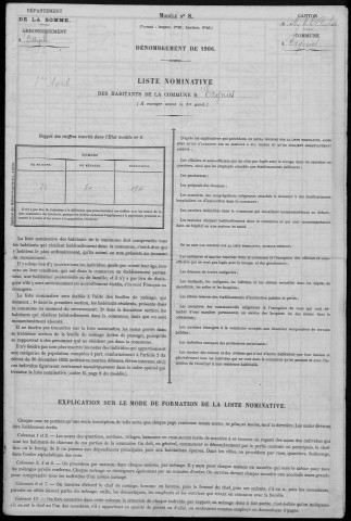 Recensement de la population : Ergnies