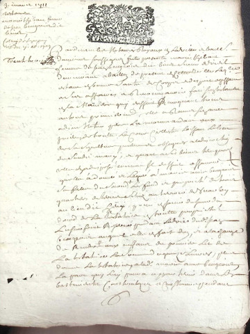 Etude de Me Nicolas Rouget à Amiens (étude n°5). Minutes des années 1711-1720