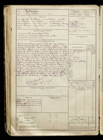 Verbrugghe, Raphaël Albert, né le 15 juin 1896 à Looberghe (Nord), classe 1916, matricule n° 1536, Bureau de recrutement d'Abbeville