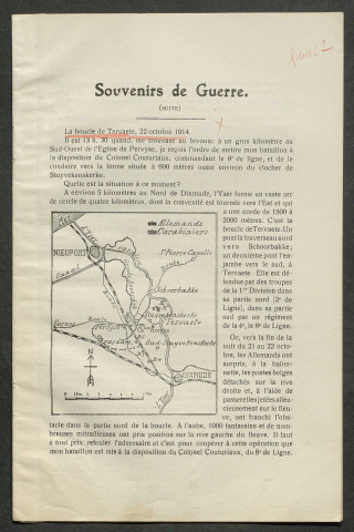 Témoignage de Constant, Louis (Lieutenant général) et correspondance avec Jacques Péricard