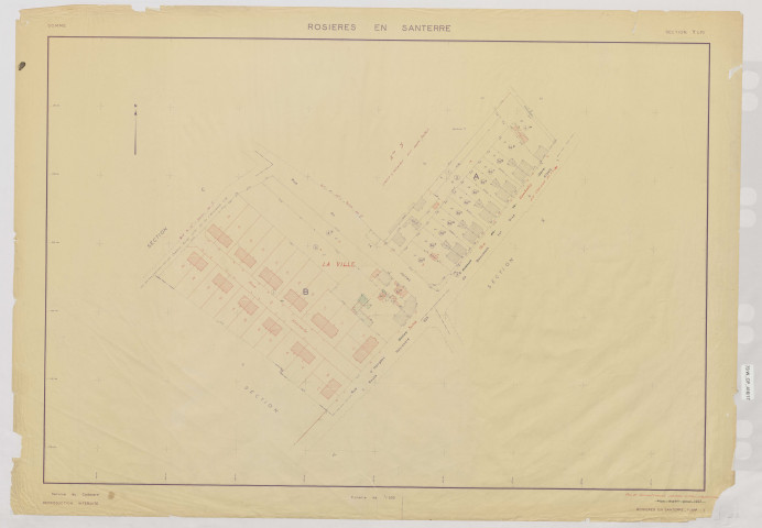 Plan du cadastre rénové - Rosières-en-Santerre : section Y