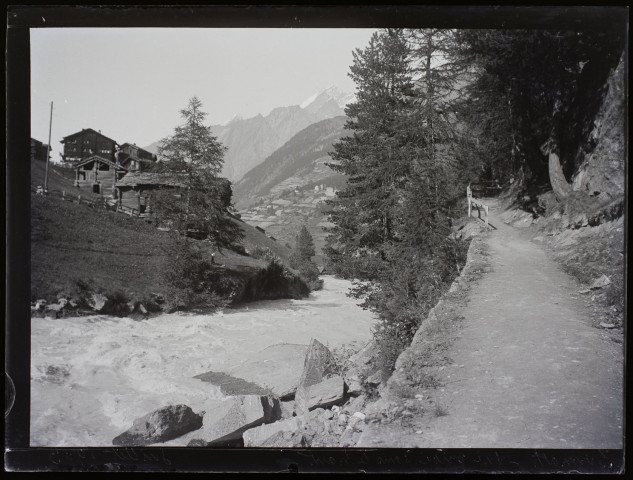 Zermatt vue prise dans le haut - juillet 1903