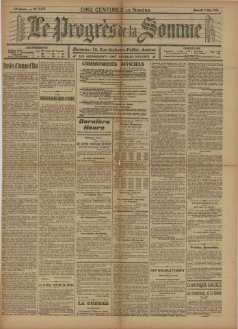 Le Progrès de la Somme n° 13872
