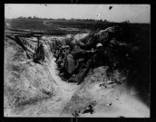 Front de la Somme en 1916 : une tranchée