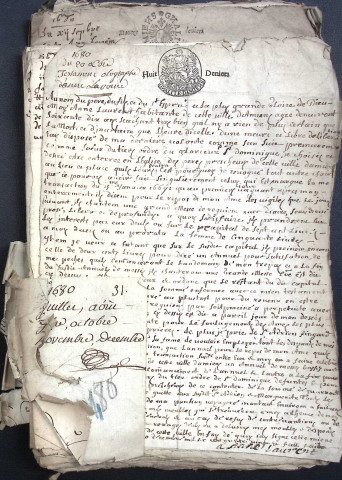 Etude de Me Antoine Cardon à Amiens (étude n°26). Minutes de l'année 1680