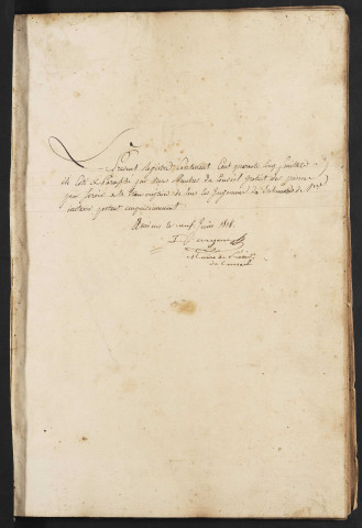 Maison de correction dite Bicêtre à Amiens. Registre d'écrou : numéros 1993 à 2454. 09 juillet 1818 - 29 juin 1821