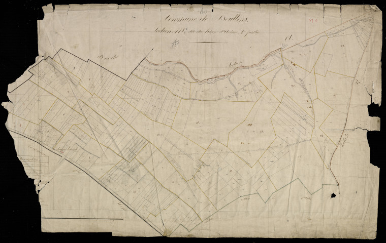 Plan du cadastre napoléonien - Doullens : Héron d'Avesne (Le), M1