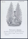 Parvillers-le-Quesnoy : calvaire monumental croix en fer forgé dite croix de Saint-Claude - (Reproduction interdite sans autorisation - © Claude Piette)