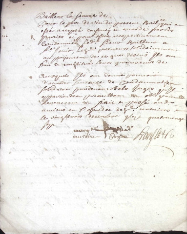 Etude de Me Henri Louette à Amiens (étude n°22). Minutes de l'année 1687