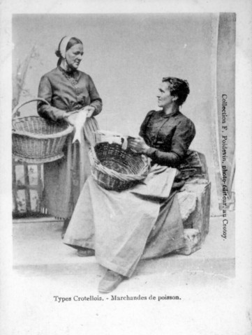 Types crotellois. Marchandes de poisson