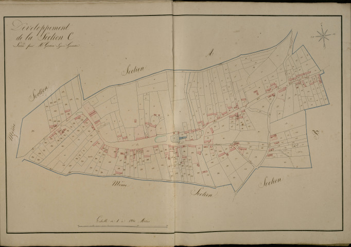 Plan du cadastre napoléonien - Maison-Roland (Maison Roland) : C développée