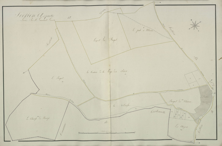 Plan du cadastre napoléonien - Allonville : A1