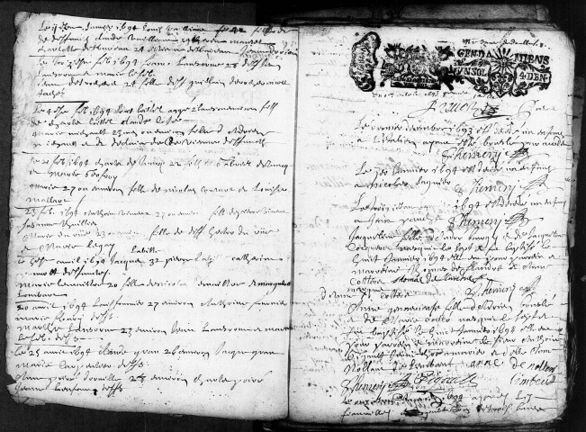 Doullens (Notre-Dame) : baptêmes, mariages, sépultures