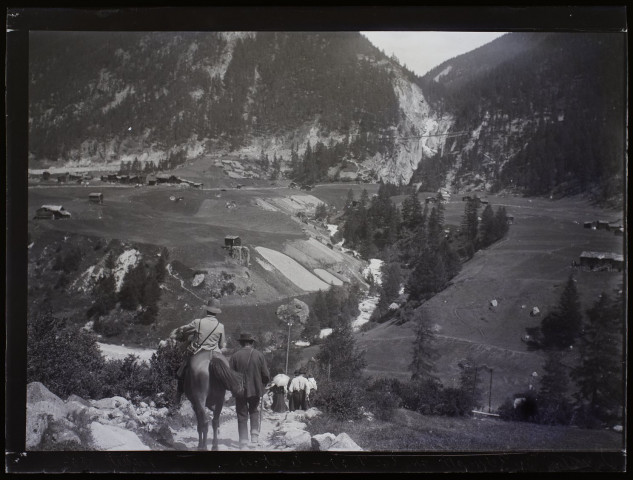Chemin de Zermatt au lac Noir, le retour- juillet 1903