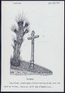 Long : calvaire, croix de bois, christ en fonte - (Reproduction interdite sans autorisation - © Claude Piette)