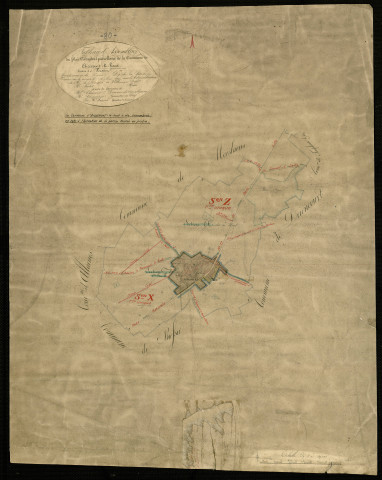 Plan du cadastre napoléonien - Aizecourt-le-Haut : tableau d'assemblage