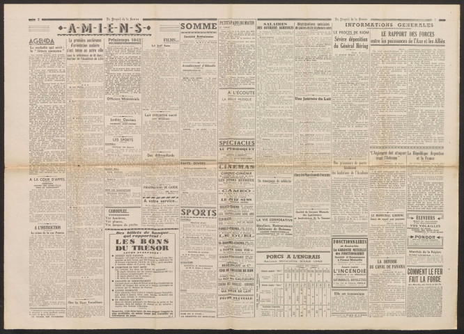 Le Progrès de la Somme, numéro 22620, 21 mars 1942