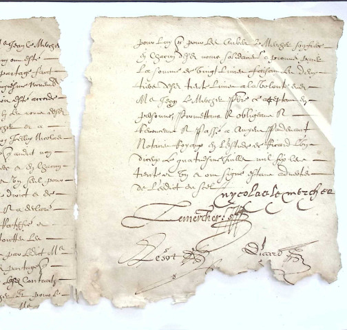 Etude de Me Antoine Ricard à Amiens (étude n°25). Minutes de l'année 1631