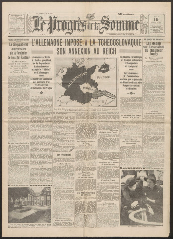 Le Progrès de la Somme, numéro 21726, 16 mars 1939