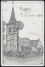 Huppy : l'église en 1912 - (Reproduction interdite sans autorisation - © Claude Piette)