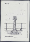 Bourseville : croix en pierre - (Reproduction interdite sans autorisation - © Claude Piette)