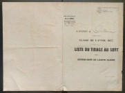 Tirage au sort (arrondissement de Péronne) de l'année 1857