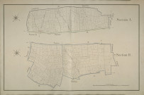 Plan du cadastre napoléonien - Meharicourt : A et B