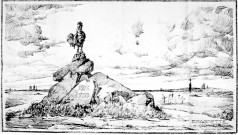 Guerre 1914-1918. Projet d'un monument commémoratif surmonté d'un coq