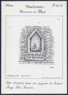 Canteraine (commune de Rue) : petit oratoire dans un pignon de brique, ange bon secours - (Reproduction interdite sans autorisation - © Claude Piette)