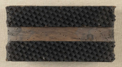 Planche d'impression d'étoffes. Bois gravé à motifs géométriques ou à feuillages stylisés : planche n° 603