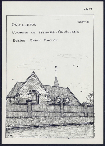 Onvillers (commune de Piennes-Onvillers) : église Saint-Maclou - (Reproduction interdite sans autorisation - © Claude Piette)
